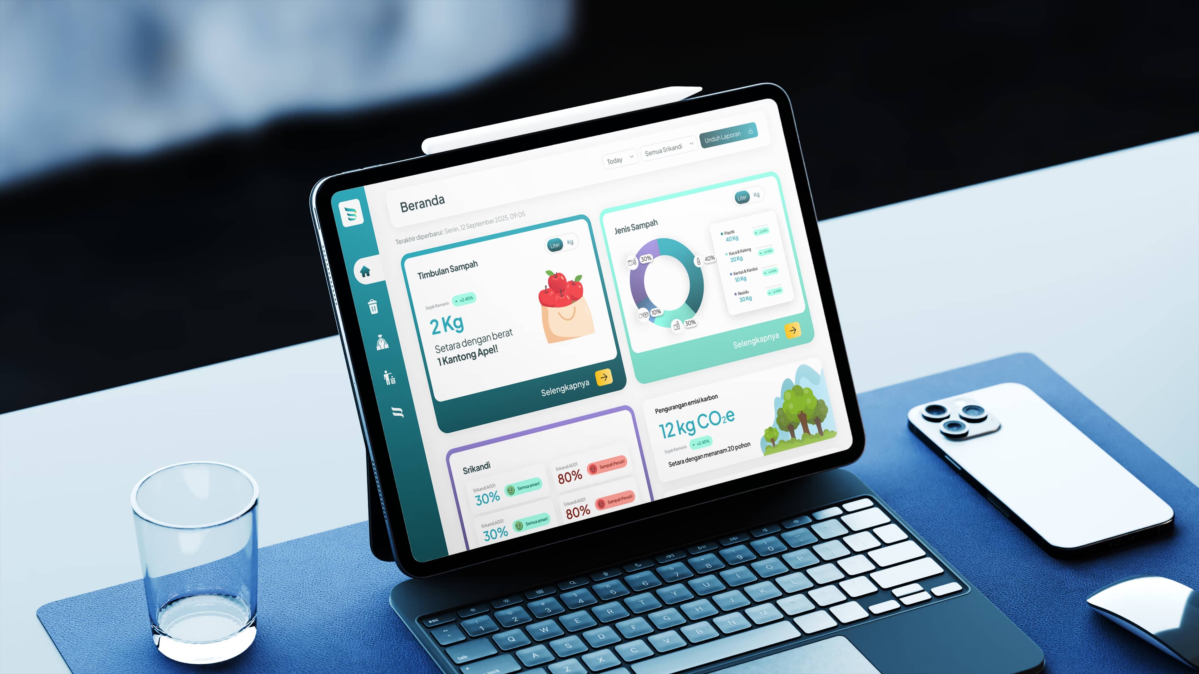 Tablet showing Roboflow labeling